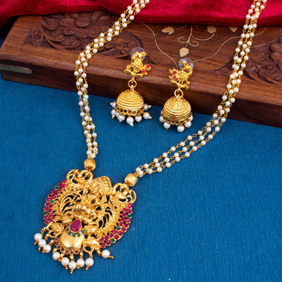 Shostopper by Sukkhi Zinc Gold-plated Multicolor Jewellery Set(Pack of 1)