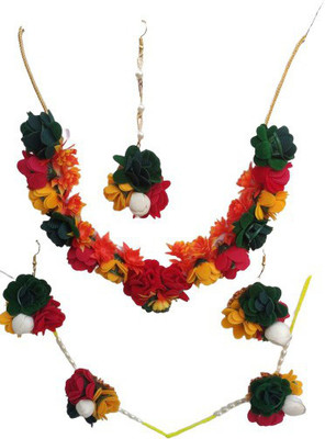 AS Collection Fabric Multicolor Jewellery Set(Pack of 1)
