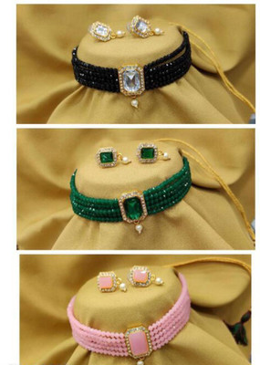 RINIMS Alloy Gold-plated Multicolor Jewellery Set(Pack of 1)