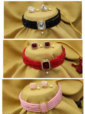 RINIMS Alloy Gold-plated Multicolor Jewellery Set(Pack of 3)