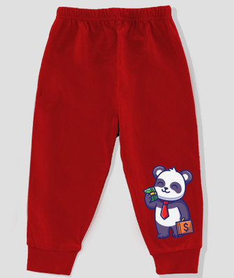 Kavee Track Pant For Boys(Red, Pack of 1)