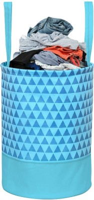 PrettyKrafts 45 L Blue Laundry Basket(Non Woven)