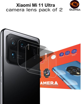 Olonga Back Camera Lens Glass Protector for XIAOMI MI 11 ULTRA(Pack of: 2)