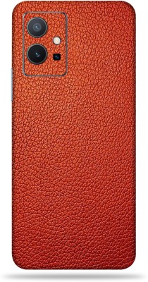 OggyBaba Vivo Y75 5G Mobile Skin(Red Leather Skin With Ultra Matte Finish)