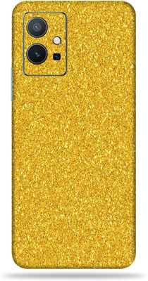 OggyBaba Vivo Y75 5G Mobile Skin(Golden Glitter Skin With Ultra Matte Finish)