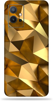 OggyBaba Vivo Y75 5G Mobile Skin(Golden Polygon Multicolor Skin With Ultra Matte Finish)