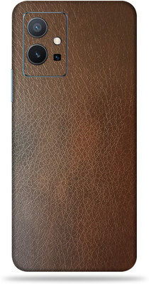 OggyBaba Vivo Y75 5G Mobile Skin(Brown Leather Multicolor Skin With Ultra Matte Finish)