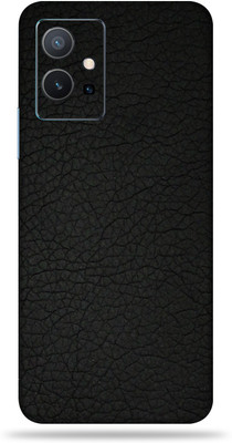 OggyBaba Vivo Y75 5G Mobile Skin(Black Leather Skin With Ultra Matte Finish)