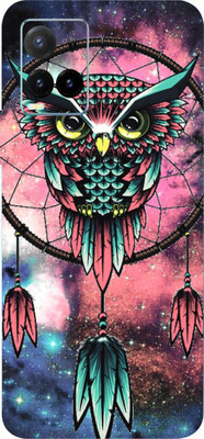 LAMHA Vivo Y33T Mobile Skin(Ultra Super Pink Owl With High Mattte Finish.)