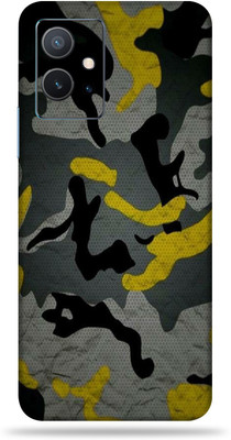 OggyBaba Vivo Y75 5G Mobile Skin(Yellow Camouflage Multicolor Skin With Ultra Matte Finish)