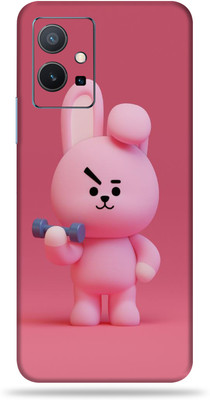 WeCre8 Skin's Vivo Y75 5g, Tedd Pink Mobile Skin(Multicolor)