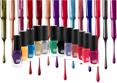 MYEONG Super Stay Multi color Water Proof long Lasting Matte Nail Polish Multi Combo Multicolor(Pack of 12)