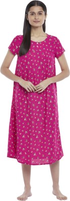 Dreamz by Pantaloons Women Nighty(Pink)