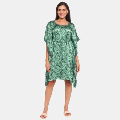 ZIVAME Women Nighty(Green)