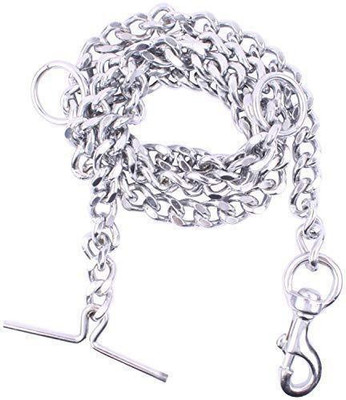 Hundur Store Chain Silver Grind No.12 Heavy Weight Dogs Leash Heavy (L - 60inch) Dog Leash(Extra Large, Silver)