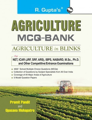 Agriculture MCQ Bank: Agriculture In Blinks Exam Guide(Paperback, By R Gupta)