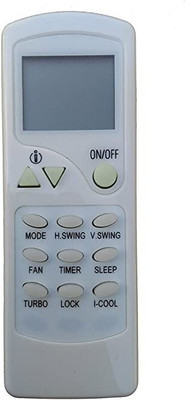 PP REMOTE 7-C FOR SPLIT AC (WITH TURBO & I-COOL LAST BUTTON copmatible to onida Send old remote photo 9822247789 whatsapp for verification Remote Controller(Grey)