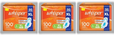 Whisper Choice Ultra Sanitary Pads XL – 6+6+6 Counts Sanitary Pad  (Pack of 3)