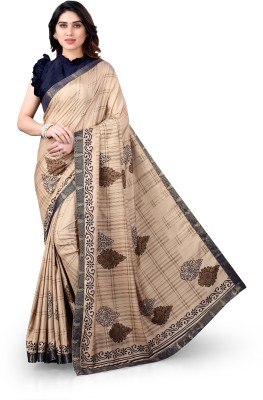 Madhur milan Paisley Daily Wear Georgette Saree(Beige)