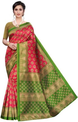 THE PRIVATE LABLE Woven Banarasi Art Silk Saree(Red)