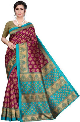 Vimalnath Synthetics Printed Bollywood Art Silk Saree(Multicolor)