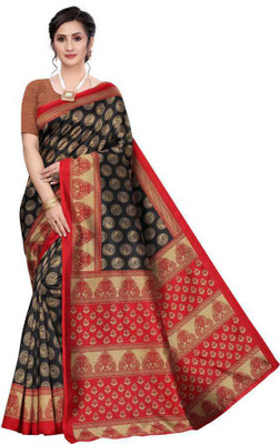 Vimalnath Synthetics Printed Bollywood Art Silk Saree(Multicolor)