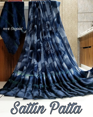 Sitanjali Printed Bollywood Georgette Saree(Dark Blue)