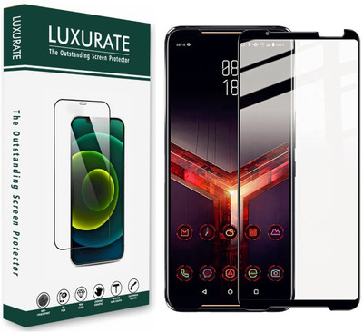 LUXURATE Edge To Edge Tempered Glass for ASUS Rog 5s(Pack of 1)