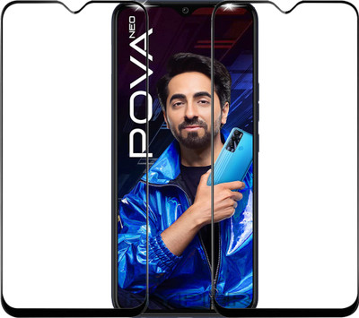 Hyper Edge To Edge Tempered Glass for Tecno Pova Neo(Pack of 2)