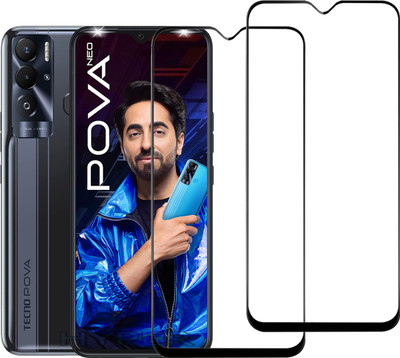 Hyper Edge To Edge Tempered Glass for Tecno Pova Neo(Pack of 2)