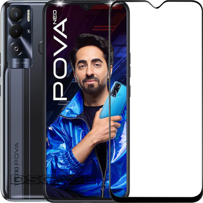 DSCASE Edge To Edge Tempered Glass for Tecno Pova Neo(Pack of 1)