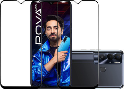 AKSHUD Edge To Edge Tempered Glass for Tecno Pova Neo(Pack of 2)