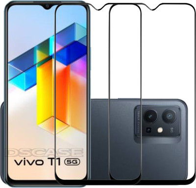 VDAT Edge To Edge Tempered Glass for vivo T1 5G(Pack of 2)
