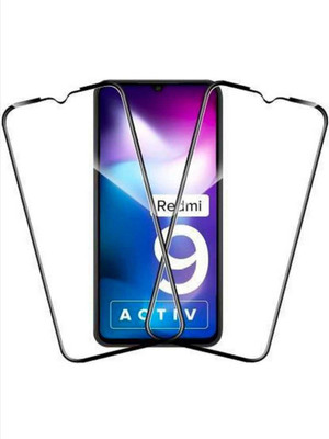 Nathaccessories Edge To Edge Tempered Glass for REDMI 9(Pack of 2)