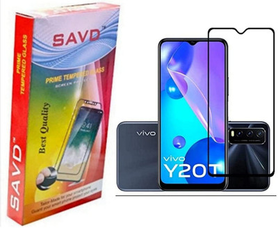 SAVD Edge To Edge Tempered Glass for Vivo Y20T(Pack of 1)