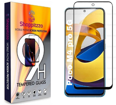 Shoppitzzo Edge To Edge Tempered Glass for Poco M4 Pro 5G/Mi Note 11T 5G/NeoShield Tempered Glass/Full Screen Coverage-Edge to Edge(Pack of 1)