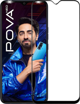 DSCASE Edge To Edge Tempered Glass for Tecno Pova Neo(Pack of 1)