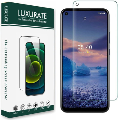 LUXURATE Edge To Edge Tempered Glass for OPPO F19s(Pack of 1)