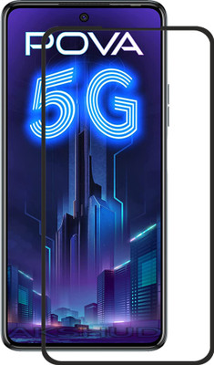 AKSHUD Edge To Edge Tempered Glass for Tecno Pova 5G(Pack of 1)