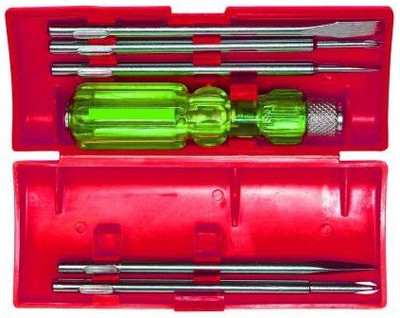 NBS Screwdriver Kit of 5 Bits and 1 Handle (Multipurpose Tool and Usage) Standard Screwdriver Set(Pack of 5)