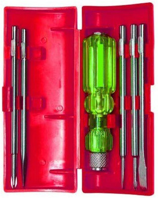 NBS Screwdriver Kit of 5 Bits and 1 Handle (Multipurpose Tool and Usage) Standard Screwdriver Set(Pack of 5)
