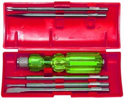 NBS Screwdriver Kit of 5 Bits and 1 Handle (Multipurpose Tool and Usage) Standard Screwdriver Set(Pack of 5)