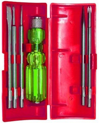NBS Screwdriver Kit of 5 Bits and 1 Handle (Multipurpose Tool and Usage) Standard Screwdriver Set(Pack of 5)