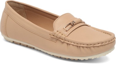 flat n heels Loafers For Women(Beige , 4)