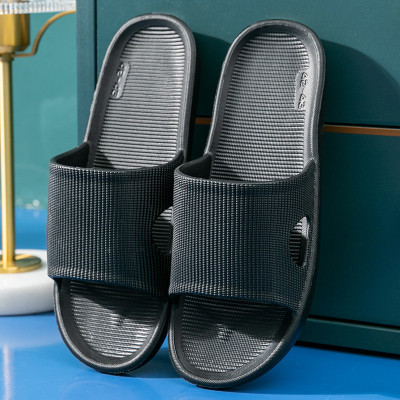 DRUNKEN Men Slipper For Men's Flip Flops Massage Fashion Slides Open Toe Non Slip Black Slides(Black , 6)