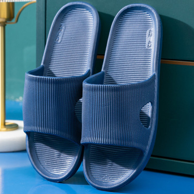 DRUNKEN Men Slipper For Men's Flip Flops Massage Fashion Slides Open Toe Non Slip Navy Blue Slides(Navy , 10)