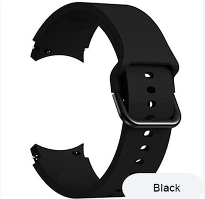 WEI INTERNATIONAL 20mm Replacement Sport watch Compatible with Samsung Galaxy Watch 4 (Black) Smart Watch Strap(Black)