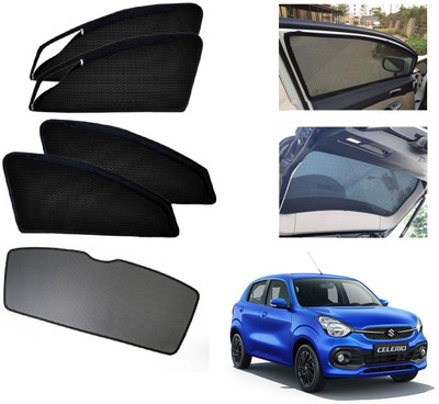 AuTO ADDiCT Side Window, Rear Window Sun Shade For Maruti Suzuki Celerio(Black)