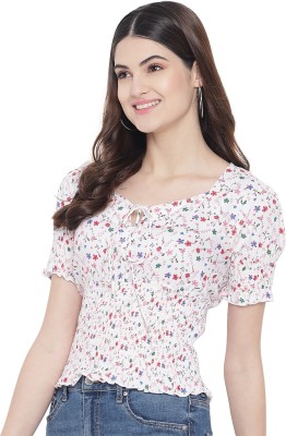 TREND ARREST Casual Floral Print Women Multicolor Top