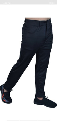 DIMAAZO Relaxed Men Black Trousers